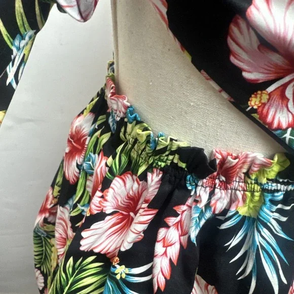 Pure Hype Dress Womens Small Black Floral Sleeveless . Summer Dress. - Picture 5 of 9